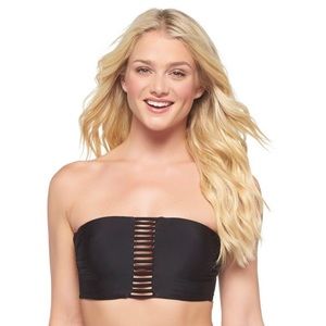 XHILARATION CAGED BIKINI TOP